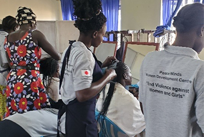 A photo of Women’s Development Center established with Japan’s support through an NGO