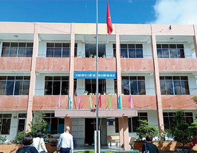 A photo of Ben Tre CDC, visited during field research in Viet Nam 
(Photo: Evaluation Team)