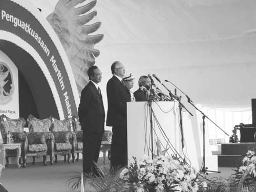Inauguration ceremony of the Malaysian Maritime Enforcement Agency (Photo: Japan Coast Guard)