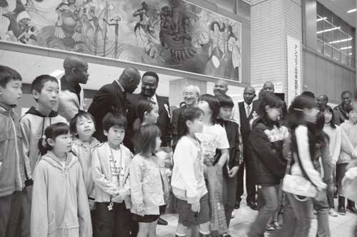 One Station, One Country Project (wall painting ceremony attended by the Prime Minister of Angola)