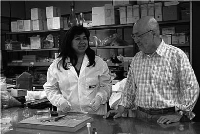 Mr. Sendo (right) and Elva