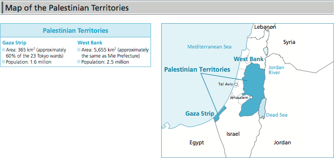 Map of the Palestinian Territories