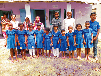 The finished uniforms are delivered to the school. (Photo: Miwa Toki)