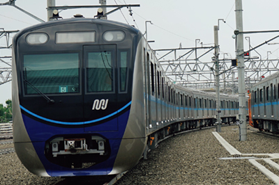 The Jakarta MRT train (Photo: JICA)