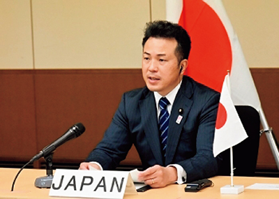 State Minister for Foreign Affairs Uto attending the first G20 Anti-Corruption Ministers Meeting (video conference) (October 2020)