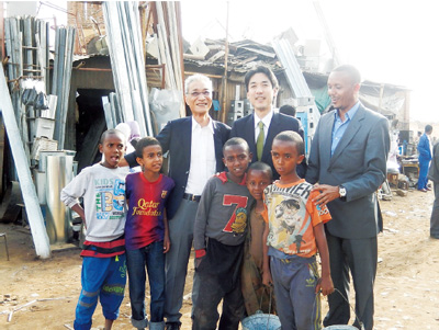 State Minister for Foreign Affairs Kiuchi visiting Asmara, Eritrea (Asmara, September 16)