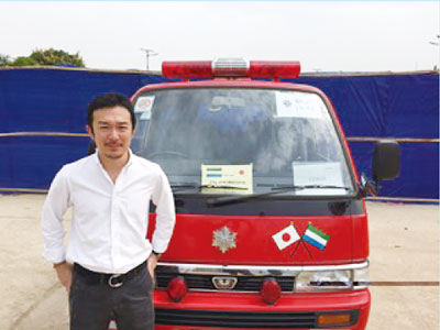UNMEER Secretary-General’s Special Representative Senior Adviser Konuma (Photo provided by Anthony Banbury)