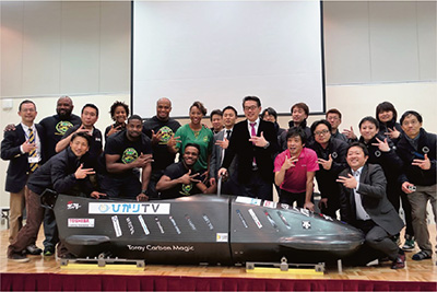 Press conference in the Ota Ward Industrial Plaza (January 14; Photo: Shitamachi Bobsleigh Network Project)