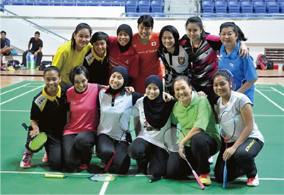 Japanese badminton instructors dispatched to Brunei (October, Brunei).