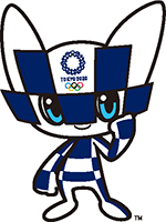 The mascot of Olympic and Paralympic Games Tokyo 2020(blue)
