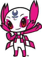 The mascot of Olympic and Paralympic Games Tokyo 2020(pink)