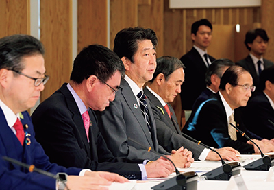 The sixth meeting of the SDGs Promotion Headquarters (December 21, Tokyo; Photo: Cabinet Public Relations Office)
