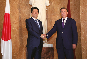Visit to Latvia (Photo: Cabinet Public Relations Office)