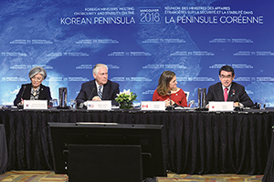 Foreign Ministers' Meeting on Security and Stability on the Korean Peninsula (January, Canada) (Chapter 2-1-2)