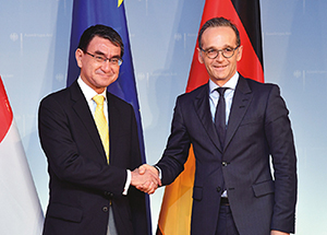 Foreign Minister Kono's visit to Germany, Japan-Germany Foreign Ministers' Meeting (September, Germany) (Chapter 2-4-2)