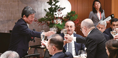 Dinner hosted by Foreign Minister Motegi November 22, Nagoya