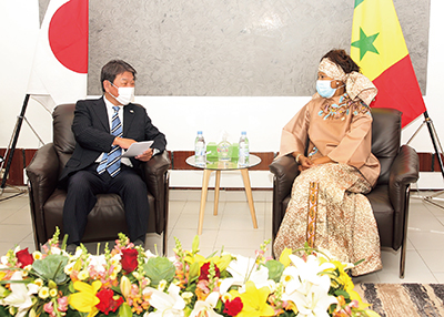 Japan-Senegal Foreign Ministers' Meeting (January 11, 2021, Dakar, Senegal)