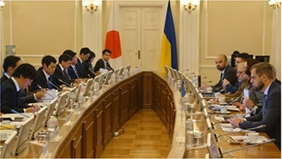 Courtesy call to Yuliia Svyrydenko, First Deputy Prime Minister and Minister of Economy of Ukraine, by the economic mission (November 20, Kyiv, Ukraine)