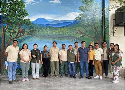 Group photo with colleagues from SERNANP's office for the Alto Mayo Protected Forest (the author is fifth from the left)