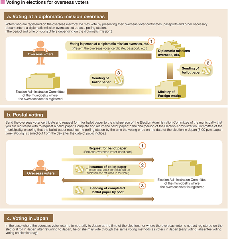 Voting in elections for overseas voters
