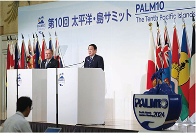 Prime Minister Kishida at the joint press conference (July 18, Tokyo; Photo: Official Website of the Prime Minister of Japan and His Cabinet)
