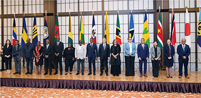 Reception for the Eighth Japan-CARICOM Ministerial-Level Conference (December 12, Iikura Guest House, Ministry of Foreign Affairs, Tokyo)