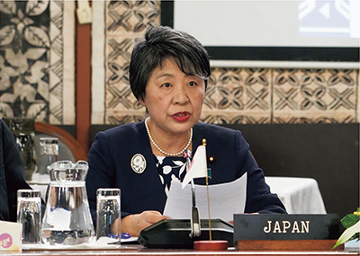 Foreign Minister Kamikawa attending the 5th Ministerial Interim Meeting of the Pacific Islands Leaders Meeting (PALM) (February 12, Suva, Fiji)