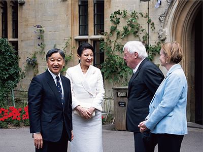 Their Majesties the Emperor and Empress visiting Balliol College (June 28, Oxford, UK; Photo: Oxford University)