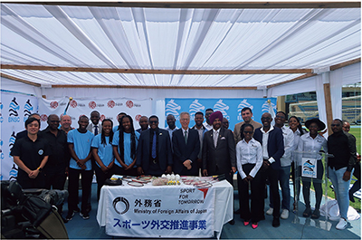Projects for Sports Diplomacy Enhancement: Handover ceremony of badminton equipment to Botswana (November 20, Botswana)