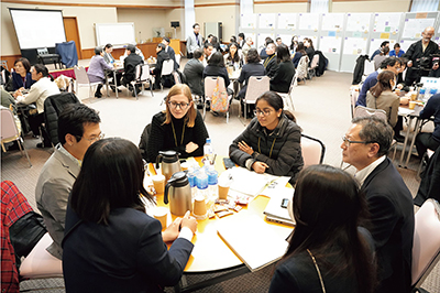 Networking event held at the International Research Center for Japanese Studies (December 20, Kyoto Prefecture; Photo: The Japan Foundation)