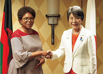 Entretien des ministres des Affaires étrangères du Japon et du Malawi (le 24 août, Tokyo)