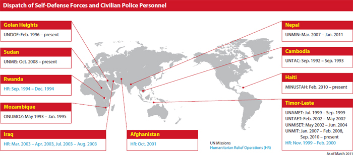 (Photo)Dispatch of Self-Defense Forces and Civilian Police Personnel