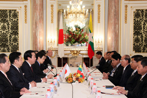 (Photo)Japan-Myanmar Summit Meeting-2