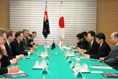 (photo) Japan-New Zealand Summit Meeting