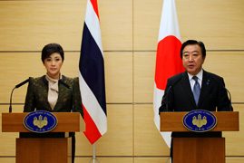 (photo) Visit to Japan of Her Excellency Ms. Yingluck Shinawatra, Prime Minister of the Kingdom of Thailand(Photo: Cabinet Public Relations Office)