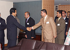 photo1(Courtesy Call on Senior Vice-Minister for Foreign Affairs Ichiro Aisawa by Iraqi Diplomats)
