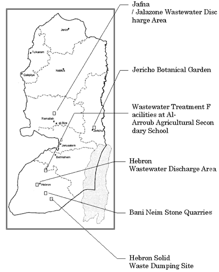 Site Locations: West Bank