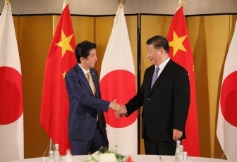 (写真1)日中首脳会談1(写真提供:内閣広報室)