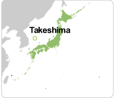 Location of Takeshima